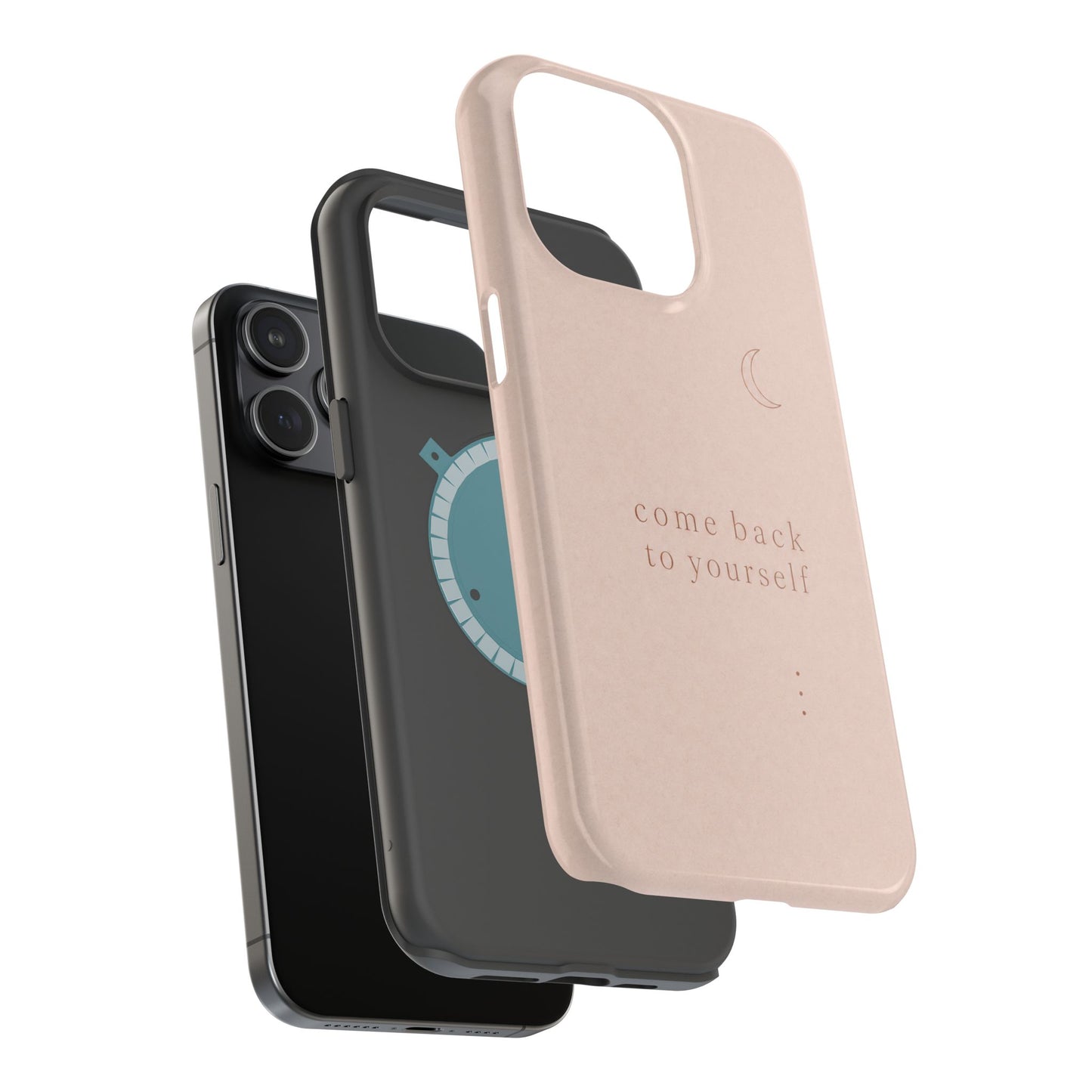 Come Back to Yourself Magnetic Impact-Resistant Phone Case — Protective Minimalist Moon Design