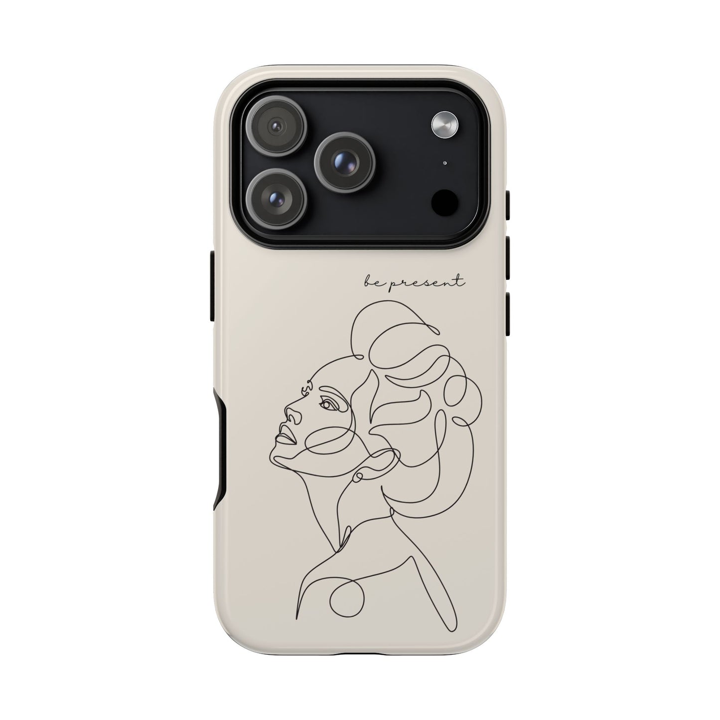 Line Art 'Represent' Phone Case — Minimalist Feminine Protective Cover