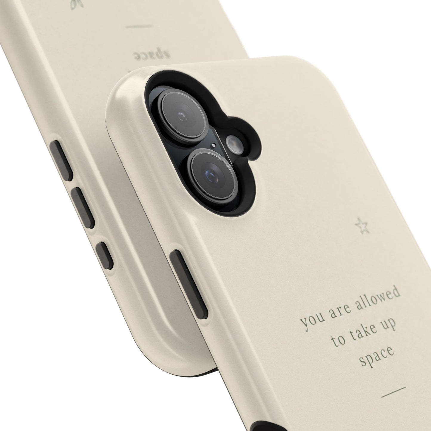 Minimalist Magnetic Phone Case — “you are allowed to take up space” Impact‑Resistant