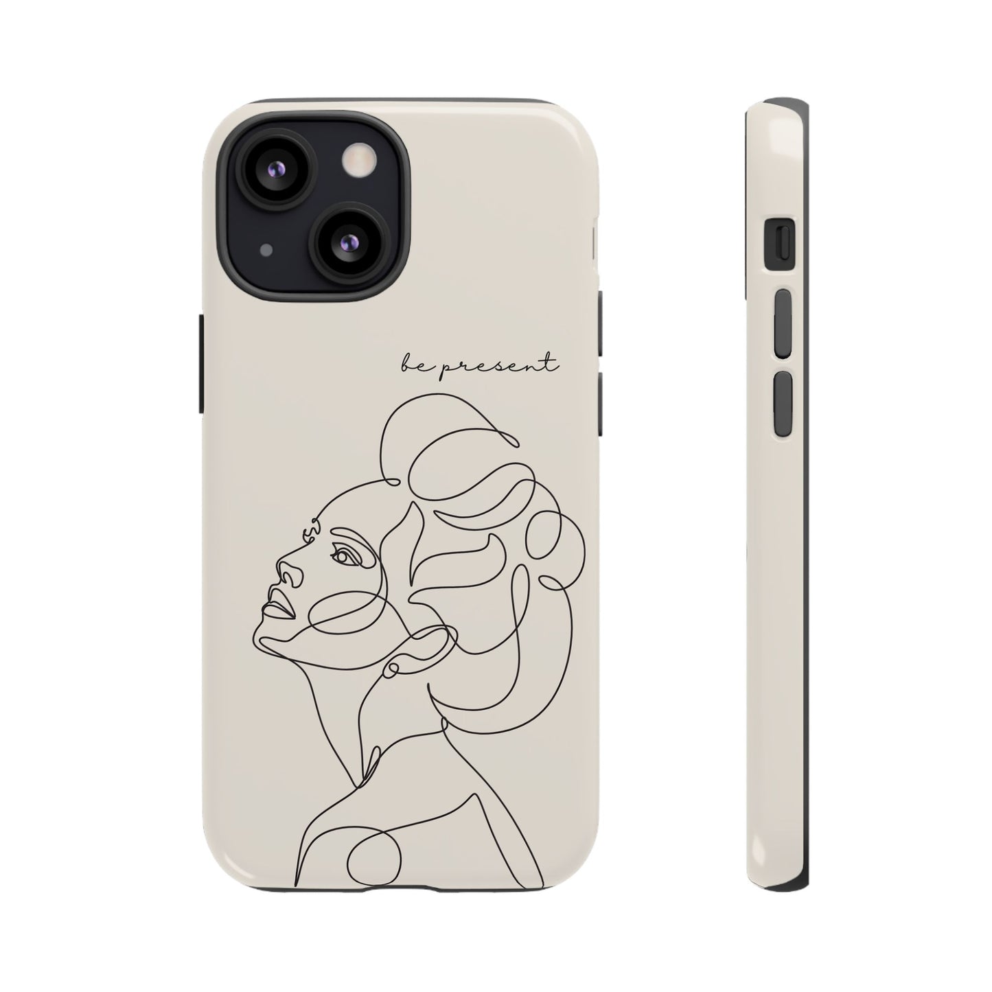 Line Art 'Represent' Phone Case — Minimalist Feminine Protective Cover