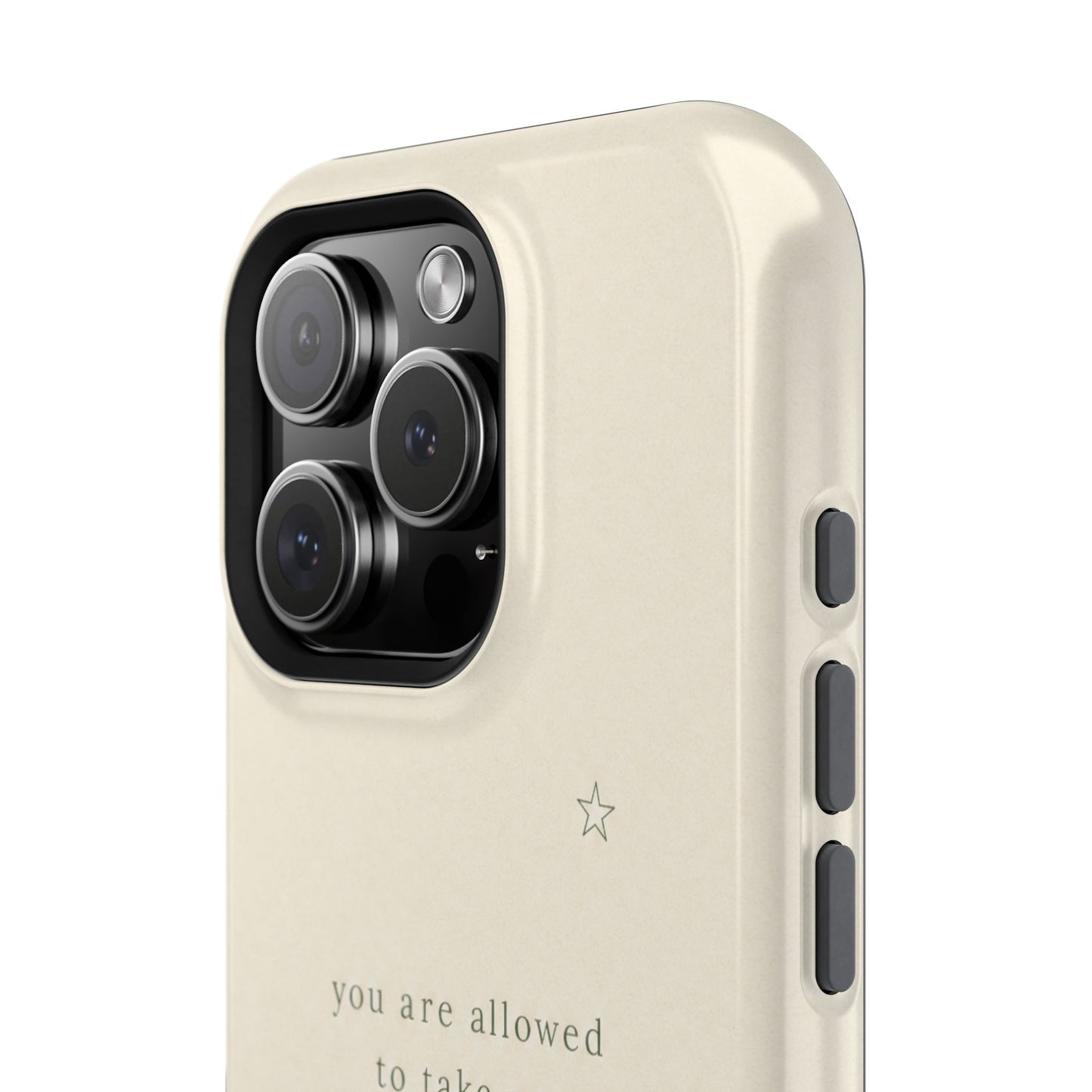 Minimalist Magnetic Phone Case — “you are allowed to take up space” Impact‑Resistant
