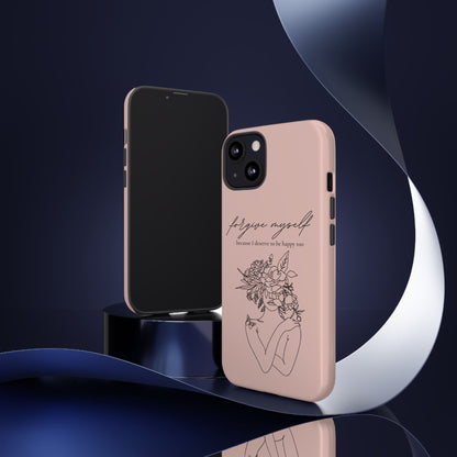 Forgive Myself Floral Phone Case – Self-Love Protective iPhone Cover