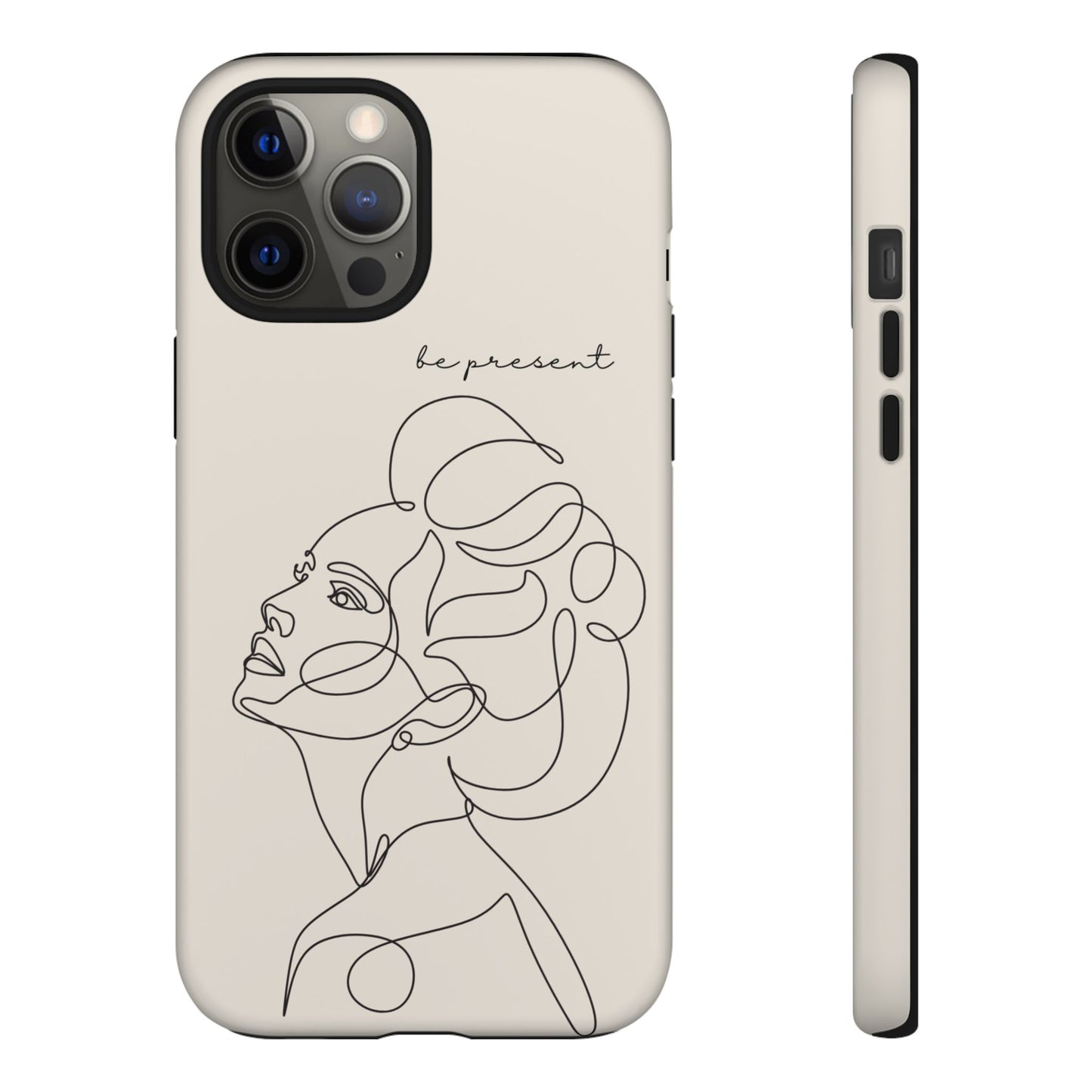 Line Art 'Represent' Phone Case — Minimalist Feminine Protective Cover