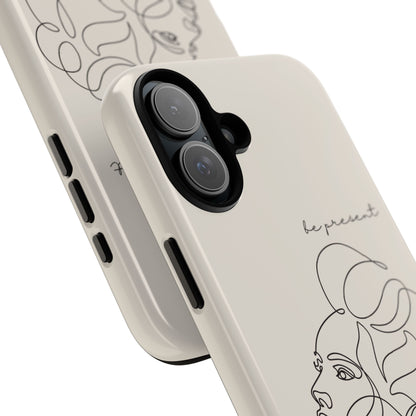 Line Art 'Represent' Phone Case — Minimalist Feminine Protective Cover