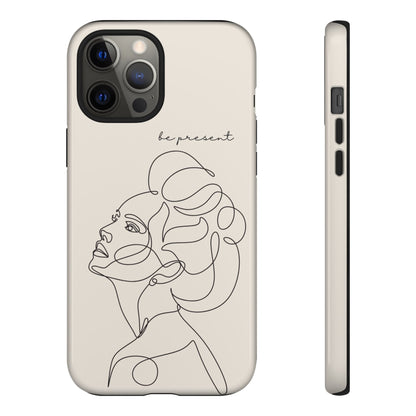 Line Art 'Represent' Phone Case — Minimalist Feminine Protective Cover