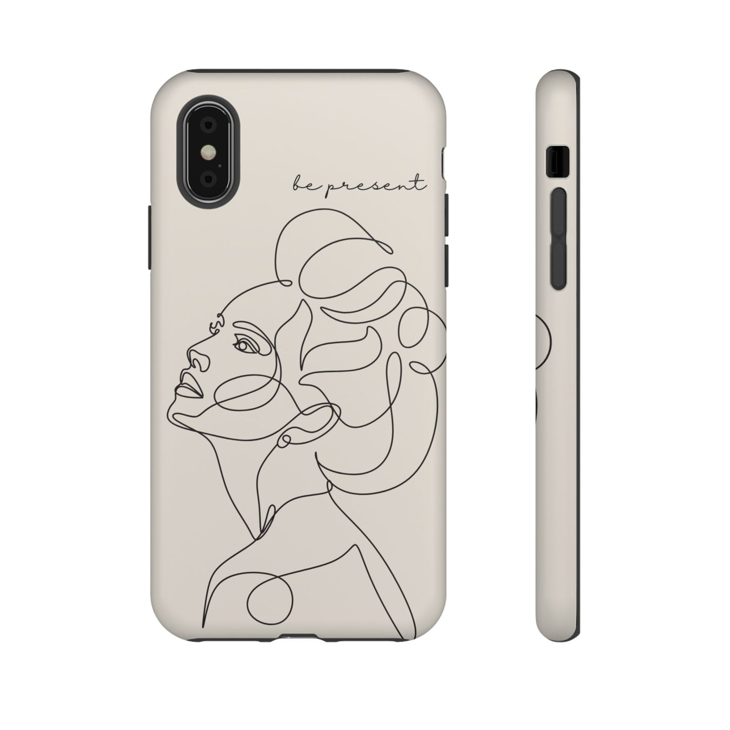 Line Art 'Represent' Phone Case — Minimalist Feminine Protective Cover