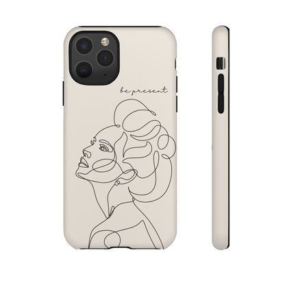 Line Art 'Represent' Phone Case — Minimalist Feminine Protective Cover