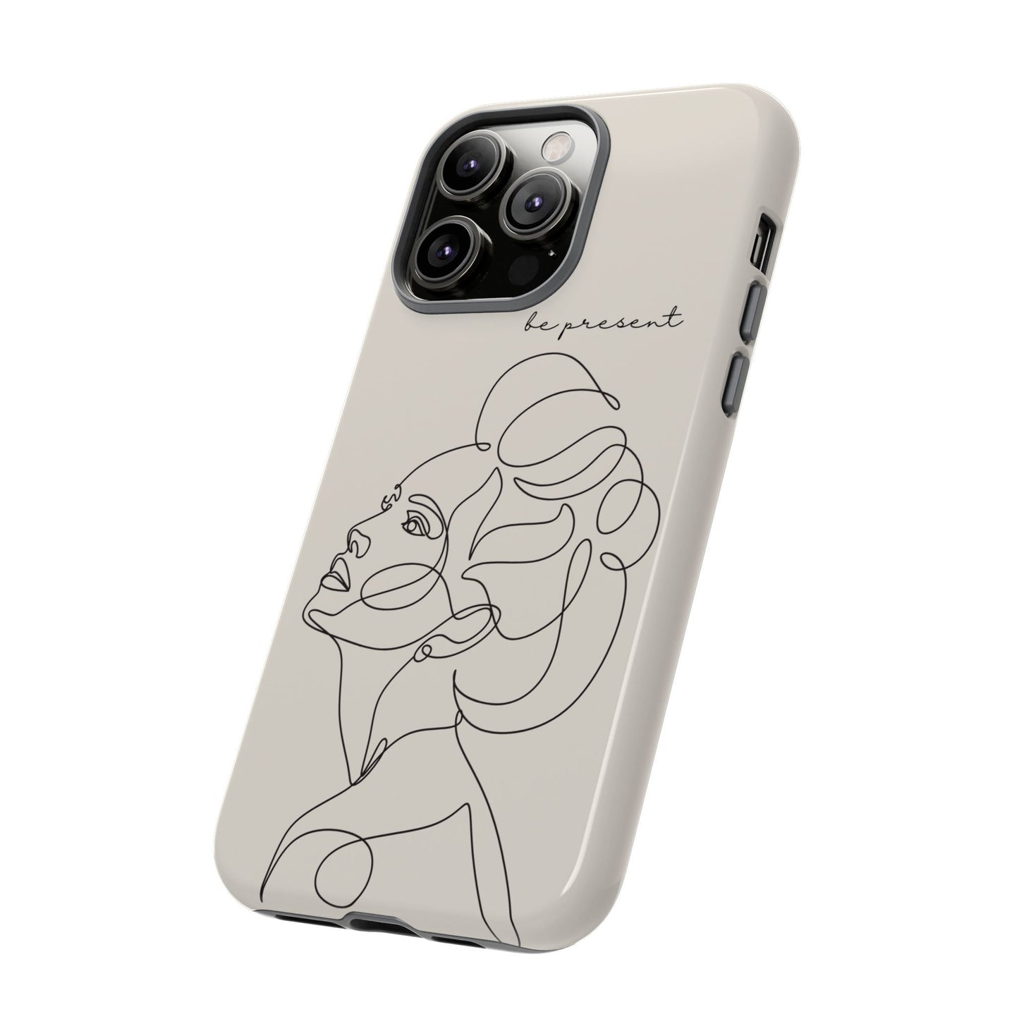 Line Art 'Represent' Phone Case — Minimalist Feminine Protective Cover