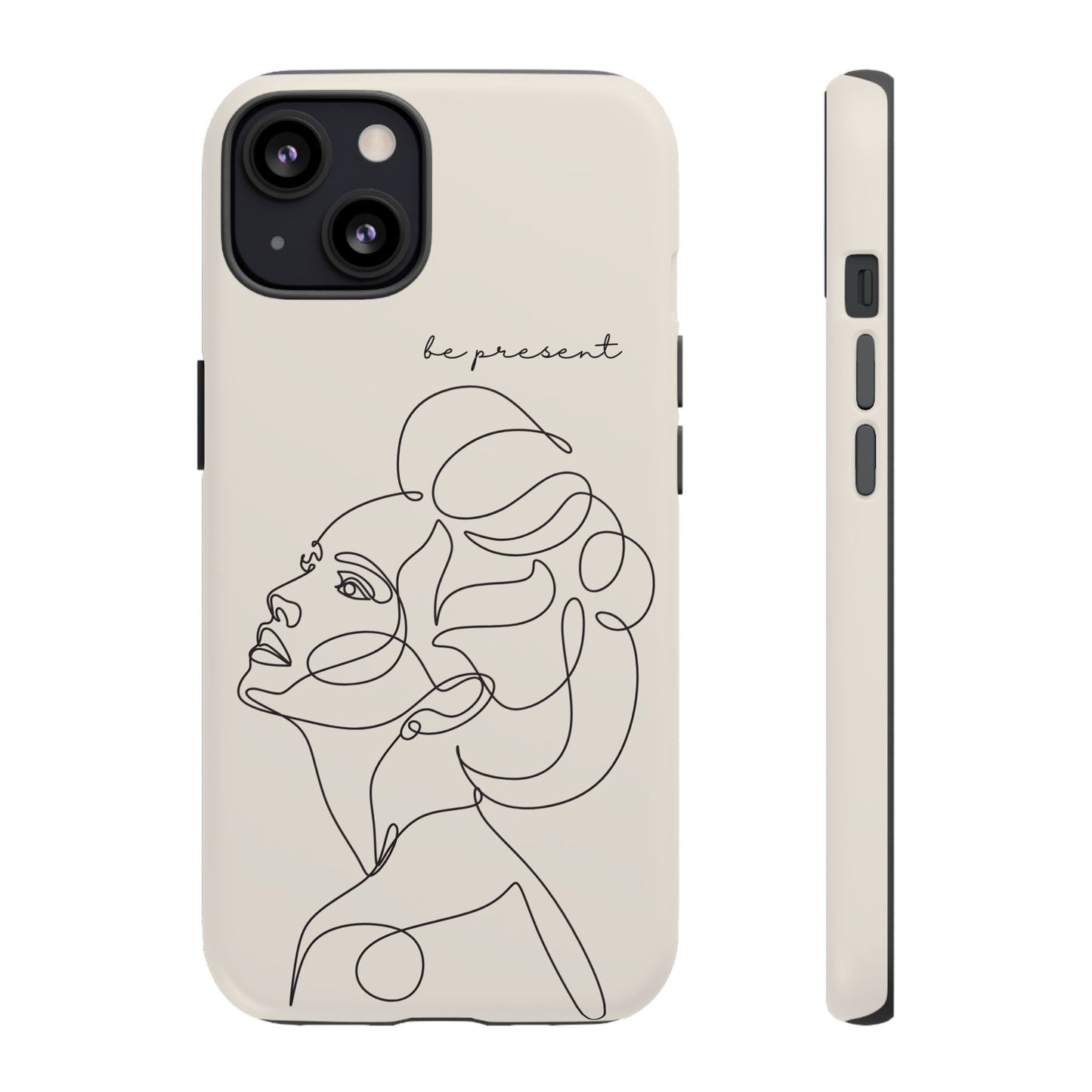 Line Art 'Represent' Phone Case — Minimalist Feminine Protective Cover