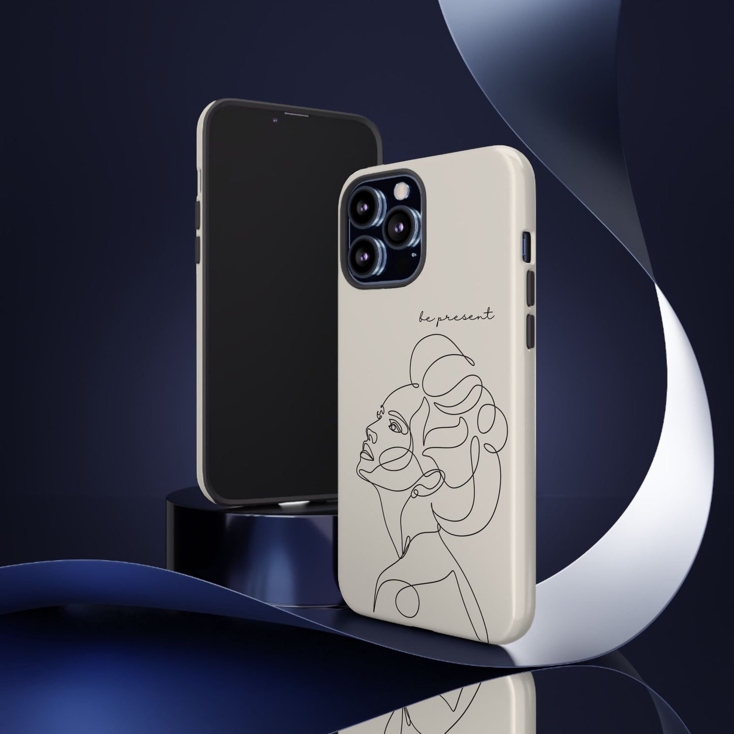 Line Art 'Represent' Phone Case — Minimalist Feminine Protective Cover