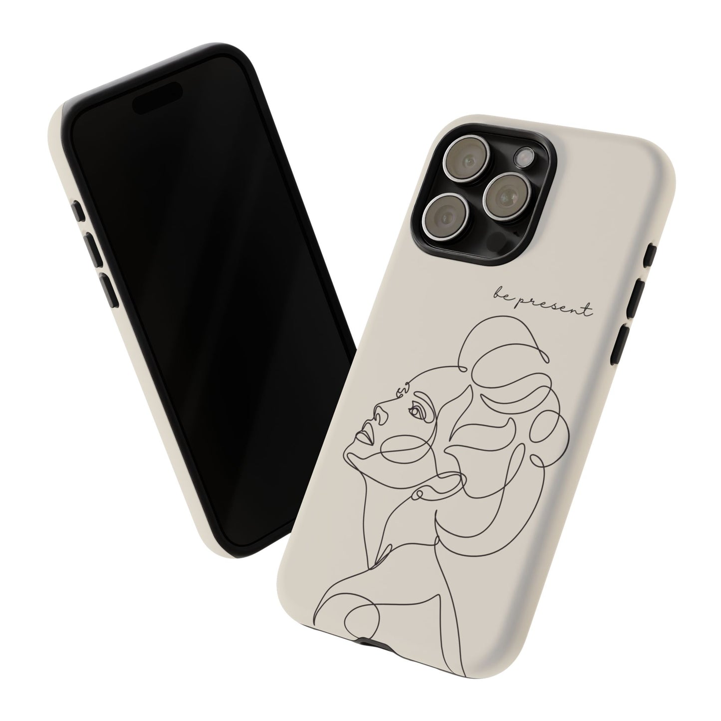 Line Art 'Represent' Phone Case — Minimalist Feminine Protective Cover