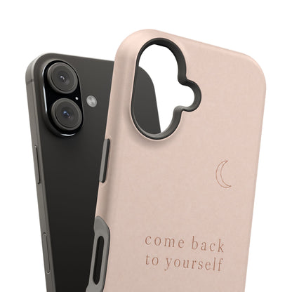 Come Back to Yourself Magnetic Impact-Resistant Phone Case — Protective Minimalist Moon Design