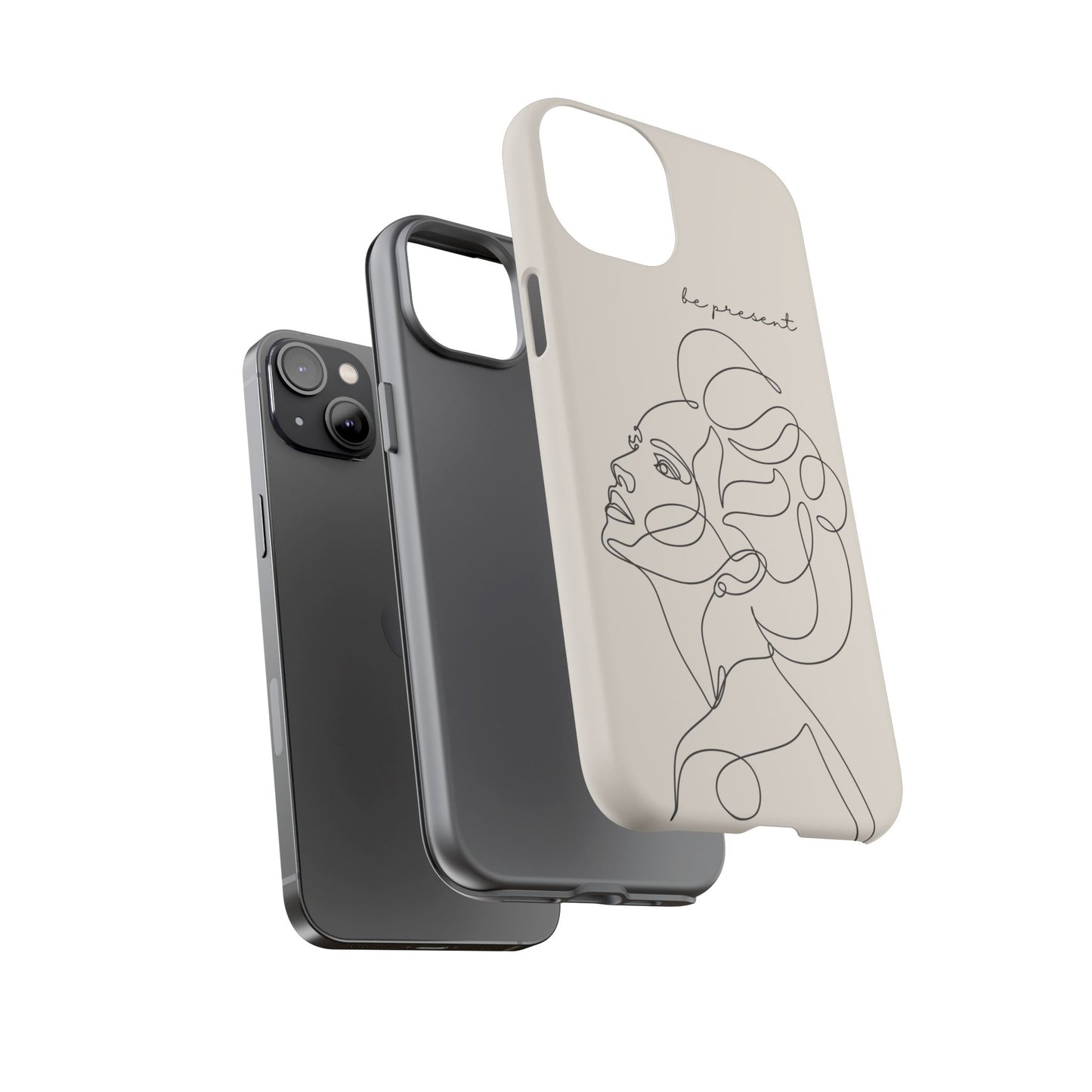 Line Art 'Represent' Phone Case — Minimalist Feminine Protective Cover