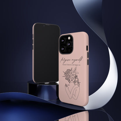 Forgive Myself Floral Phone Case – Self-Love Protective iPhone Cover
