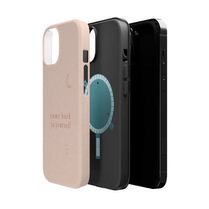 Come Back to Yourself Magnetic Impact-Resistant Phone Case — Protective Minimalist Moon Design
