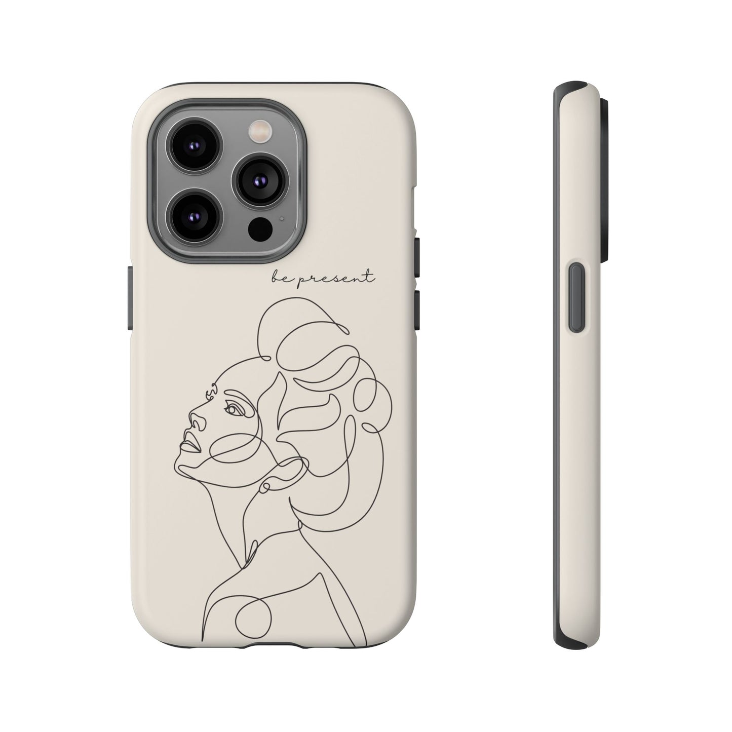 Line Art 'Represent' Phone Case — Minimalist Feminine Protective Cover