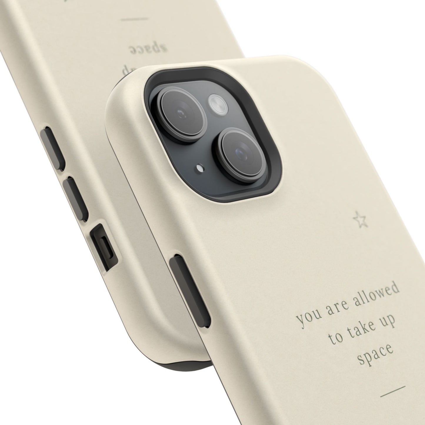 Minimalist Magnetic Phone Case — “you are allowed to take up space” Impact‑Resistant
