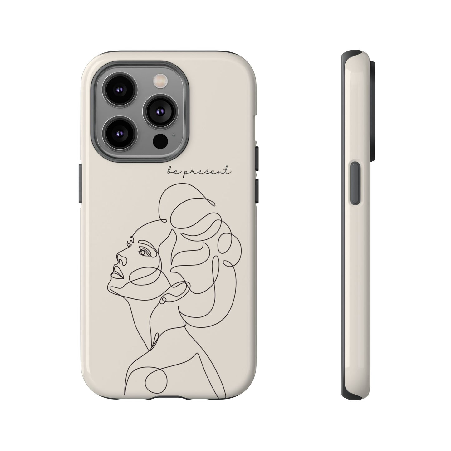Line Art 'Represent' Phone Case — Minimalist Feminine Protective Cover