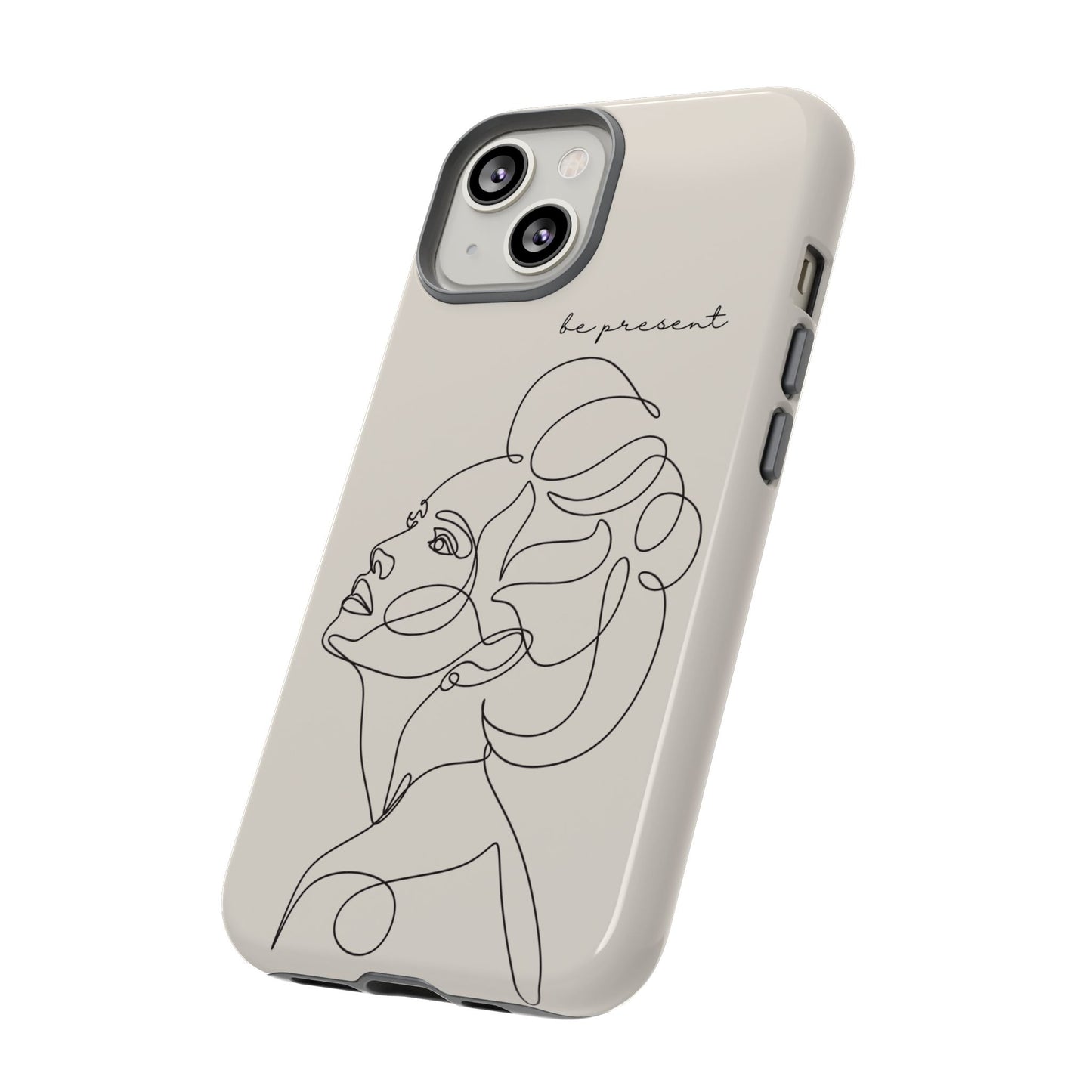 Line Art 'Represent' Phone Case — Minimalist Feminine Protective Cover