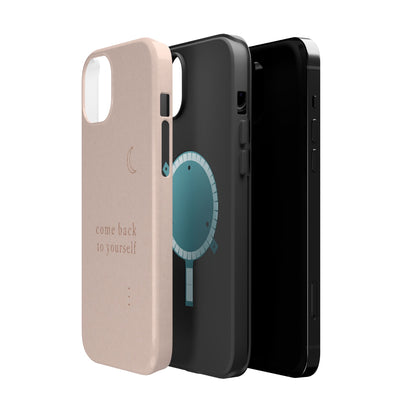 Come Back to Yourself Magnetic Impact-Resistant Phone Case — Protective Minimalist Moon Design