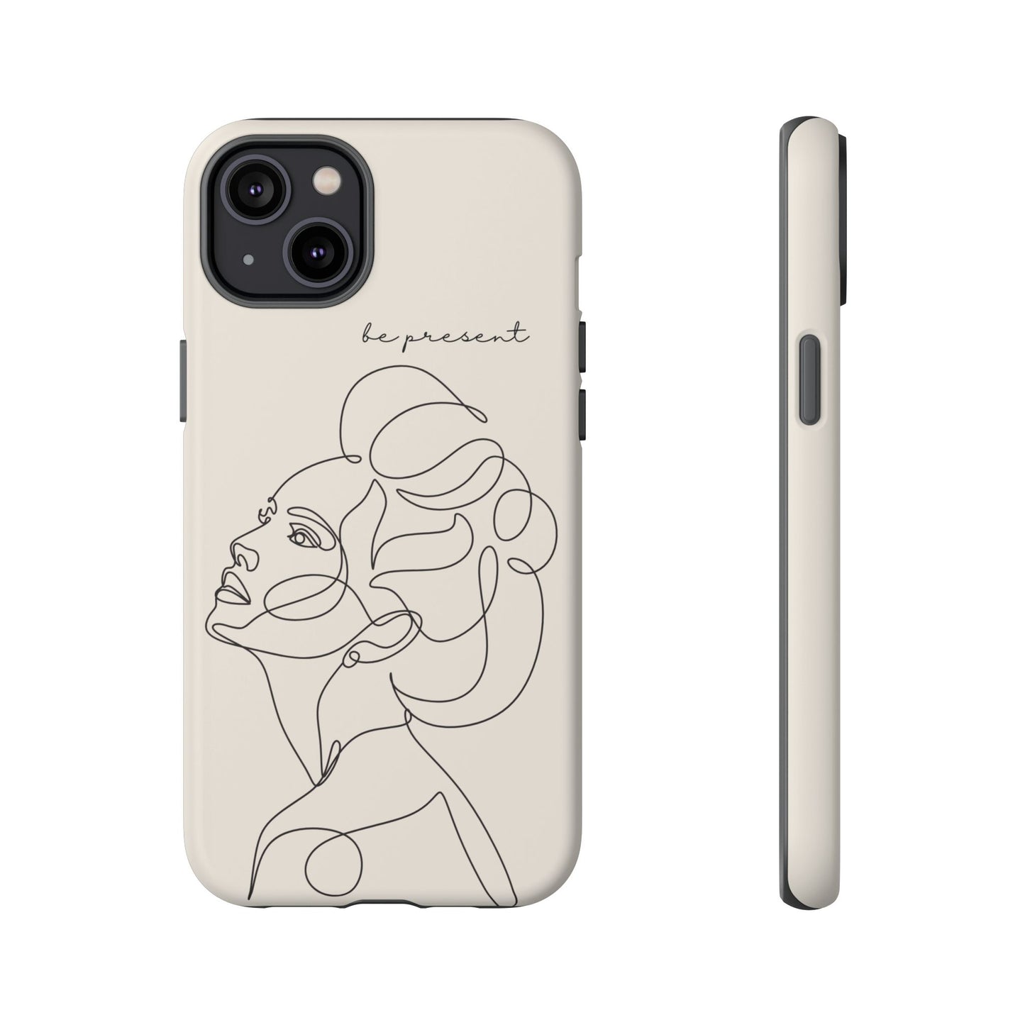 Line Art 'Represent' Phone Case — Minimalist Feminine Protective Cover
