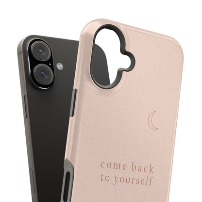 Come Back to Yourself Magnetic Impact-Resistant Phone Case — Protective Minimalist Moon Design