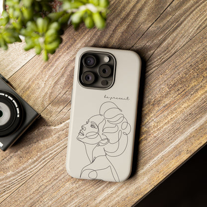 Line Art 'Represent' Phone Case — Minimalist Feminine Protective Cover
