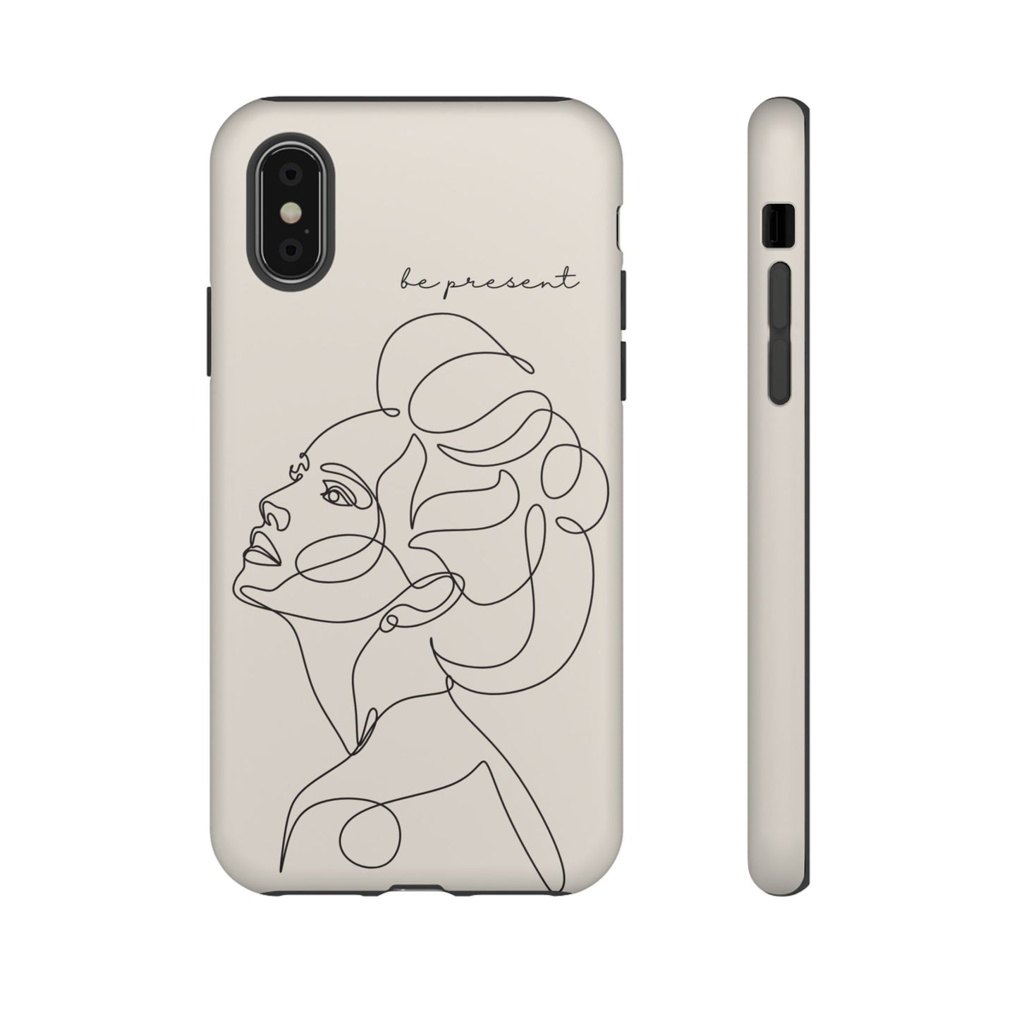 Line Art 'Represent' Phone Case — Minimalist Feminine Protective Cover
