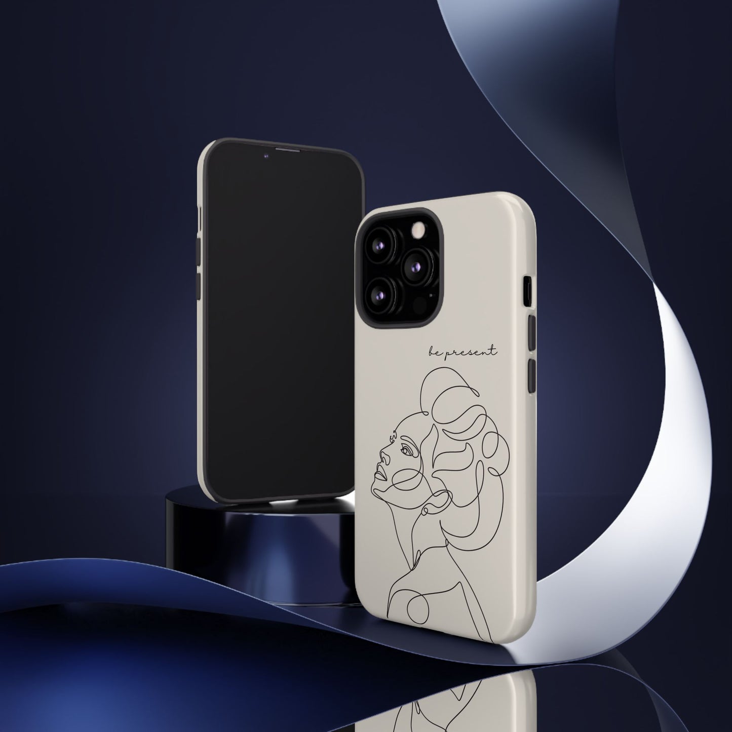 Line Art 'Represent' Phone Case — Minimalist Feminine Protective Cover