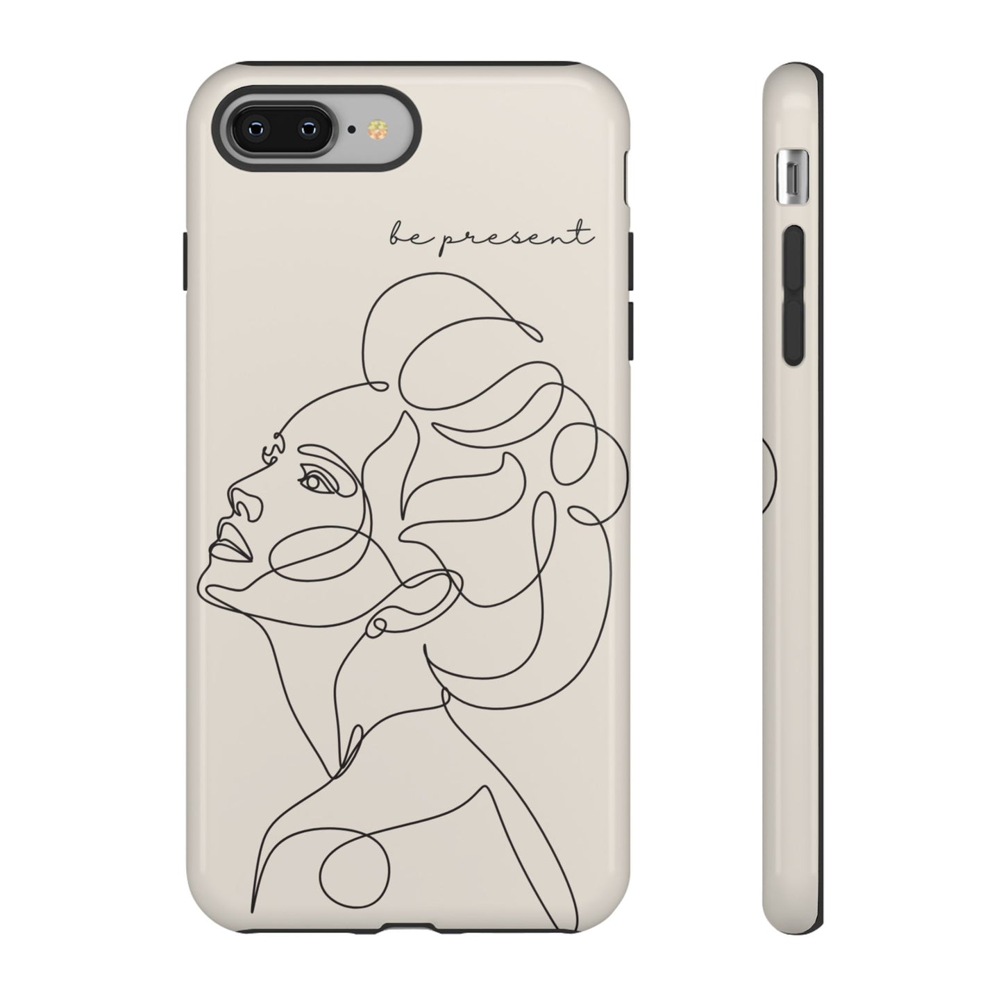 Line Art 'Represent' Phone Case — Minimalist Feminine Protective Cover