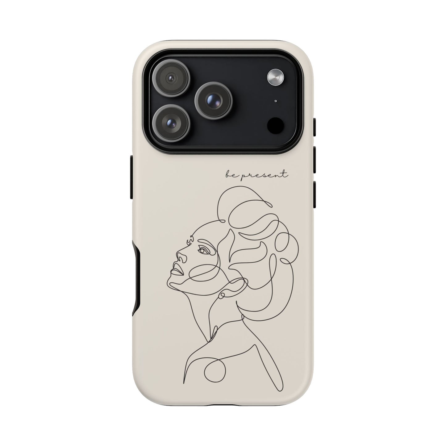 Line Art 'Represent' Phone Case — Minimalist Feminine Protective Cover