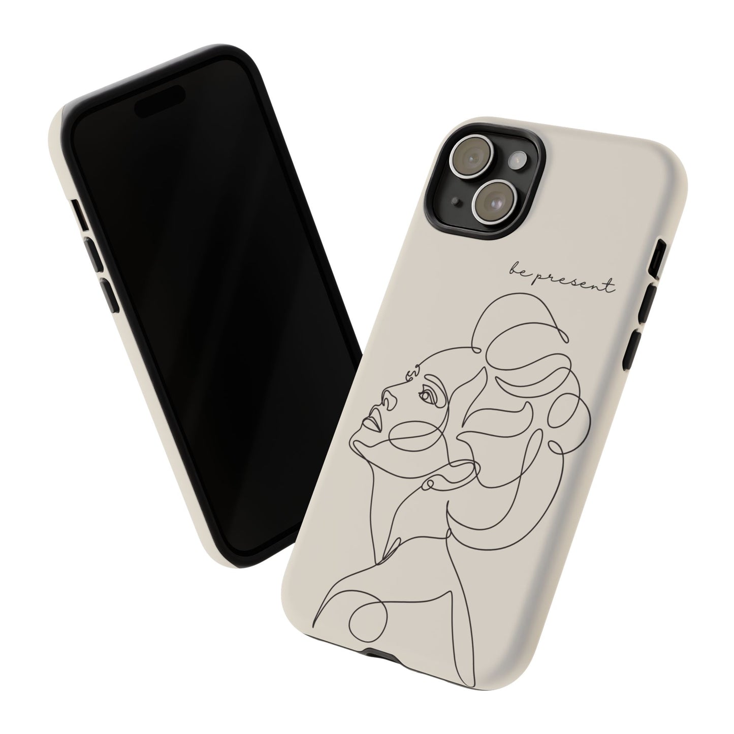Line Art 'Represent' Phone Case — Minimalist Feminine Protective Cover