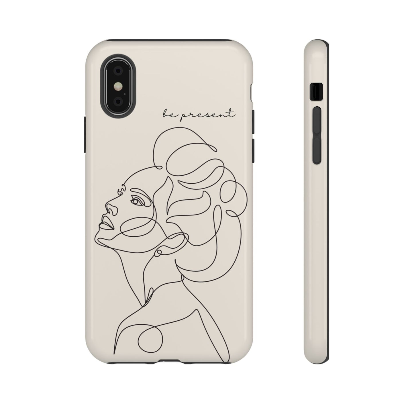 Line Art 'Represent' Phone Case — Minimalist Feminine Protective Cover