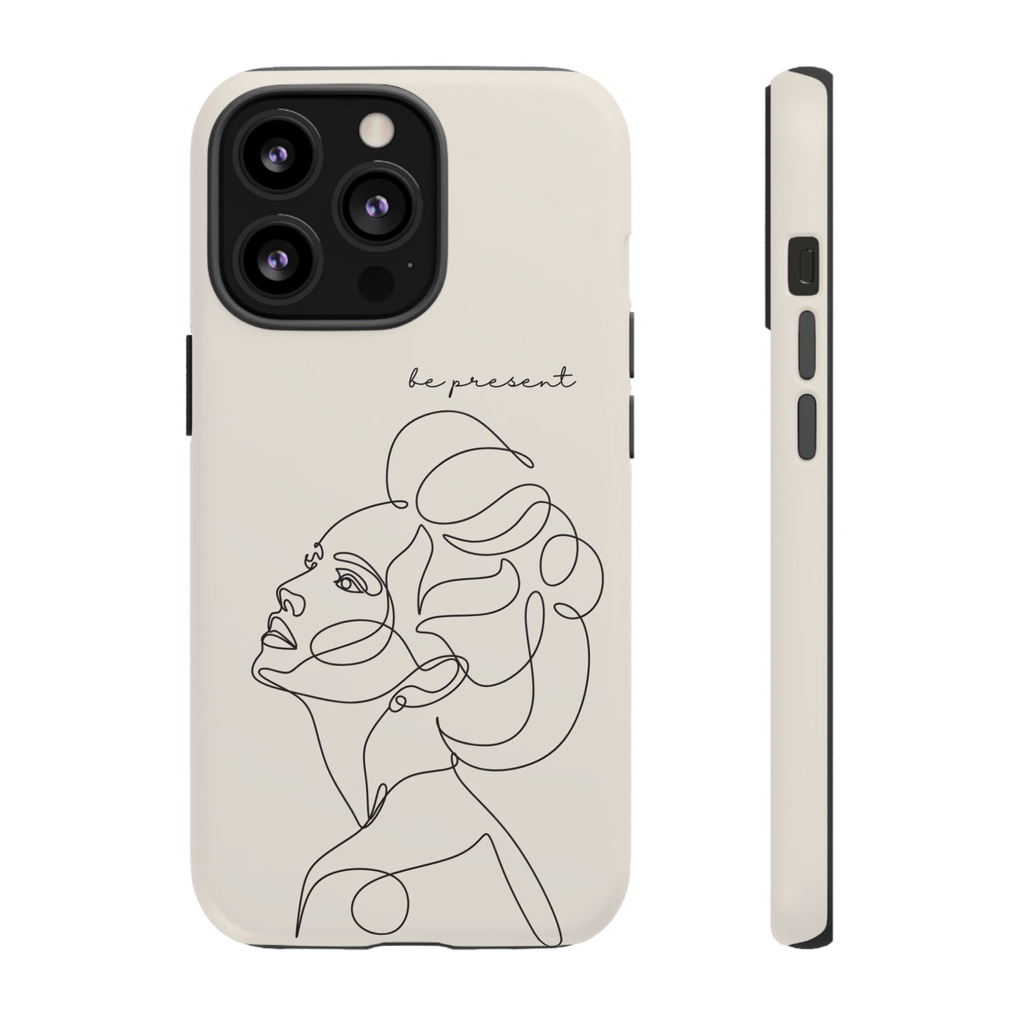 Line Art 'Represent' Phone Case — Minimalist Feminine Protective Cover