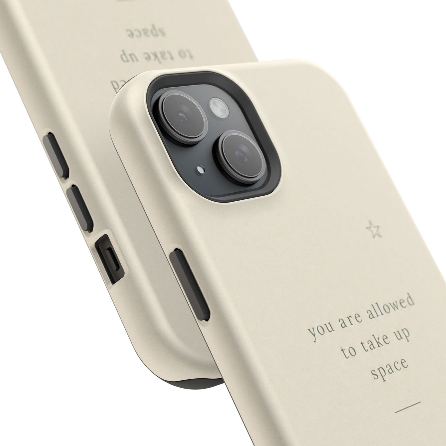 Minimalist Magnetic Phone Case — “you are allowed to take up space” Impact‑Resistant