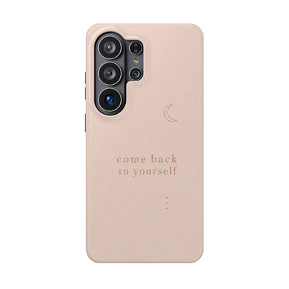 Come Back to Yourself Magnetic Impact-Resistant Phone Case — Protective Minimalist Moon Design