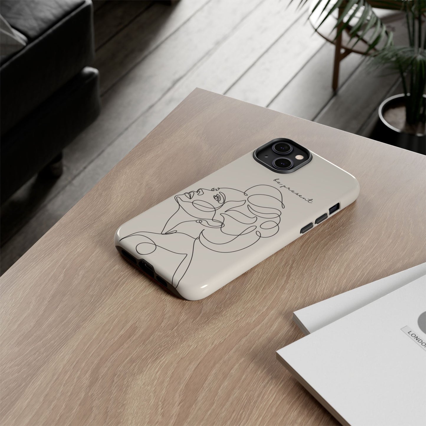 Line Art 'Represent' Phone Case — Minimalist Feminine Protective Cover