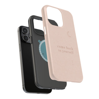 Come Back to Yourself Magnetic Impact-Resistant Phone Case — Protective Minimalist Moon Design