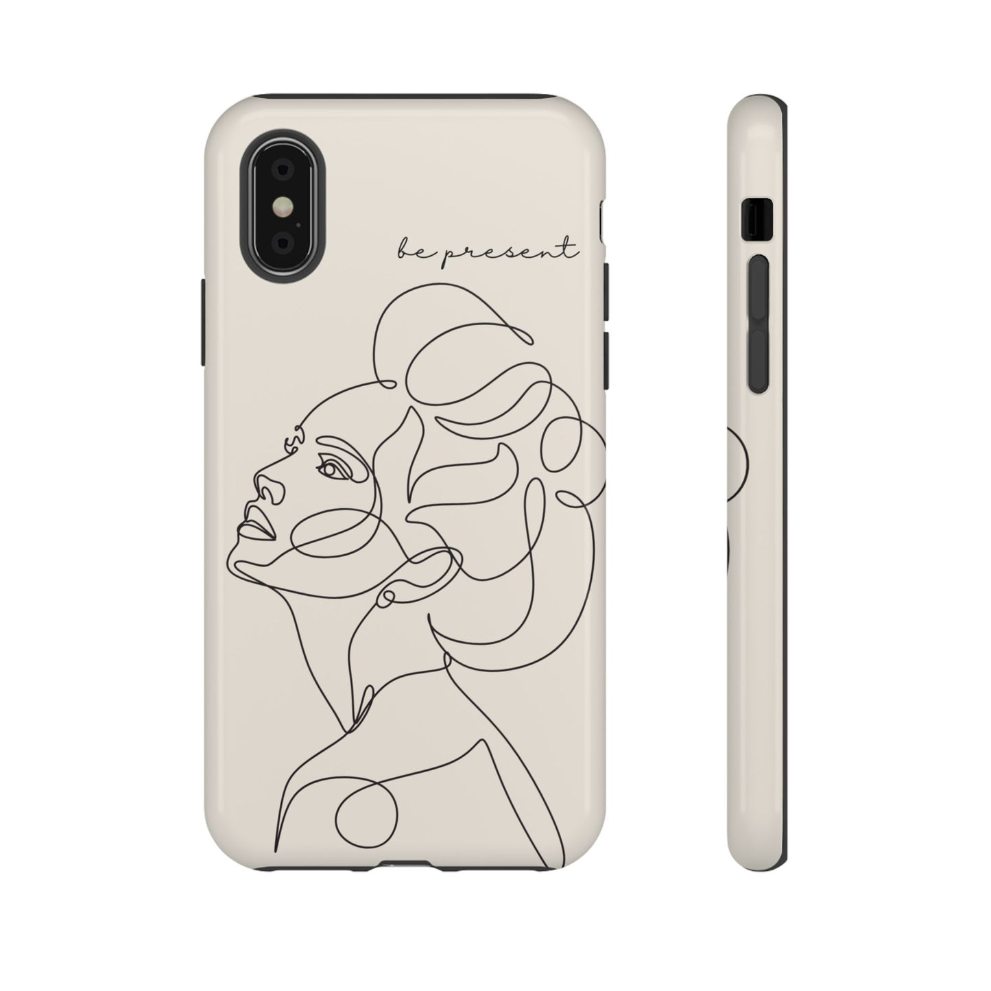 Line Art 'Represent' Phone Case — Minimalist Feminine Protective Cover