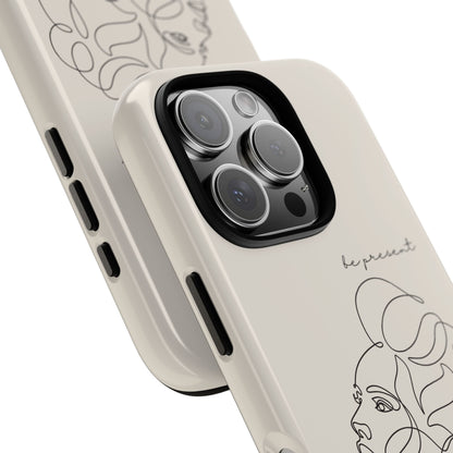 Line Art 'Represent' Phone Case — Minimalist Feminine Protective Cover