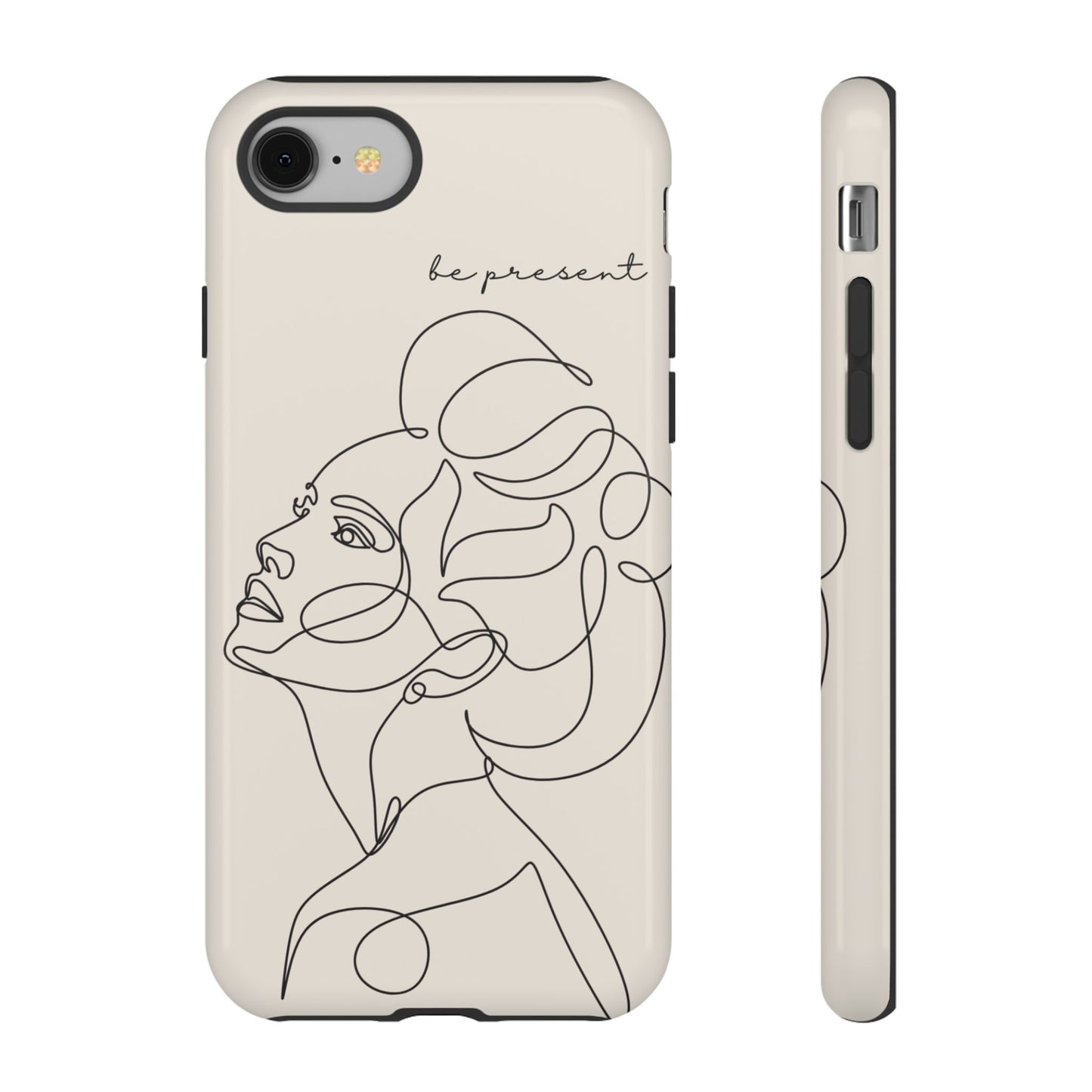 Line Art 'Represent' Phone Case — Minimalist Feminine Protective Cover