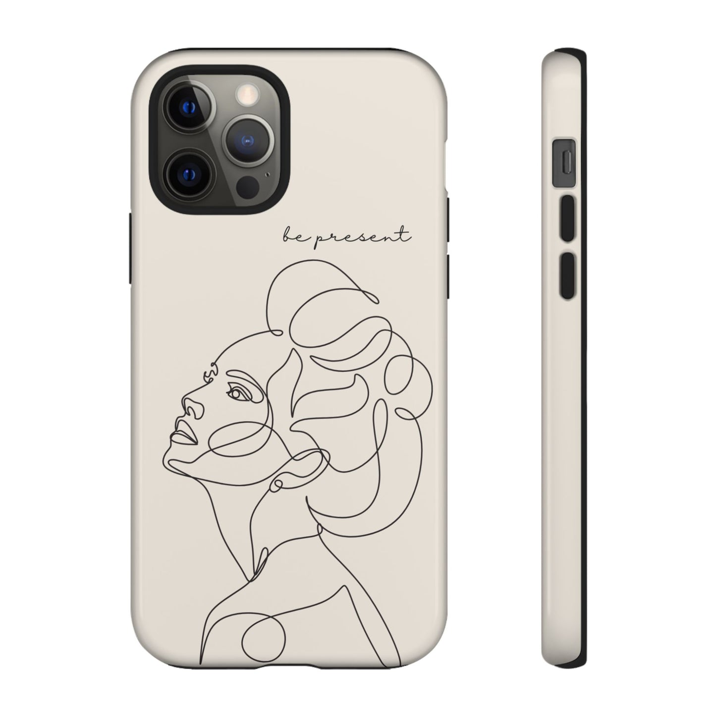 Line Art 'Represent' Phone Case — Minimalist Feminine Protective Cover