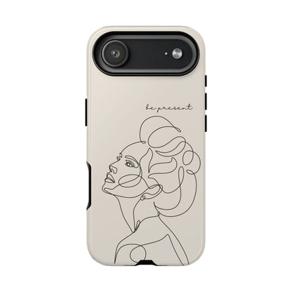 Line Art 'Represent' Phone Case — Minimalist Feminine Protective Cover