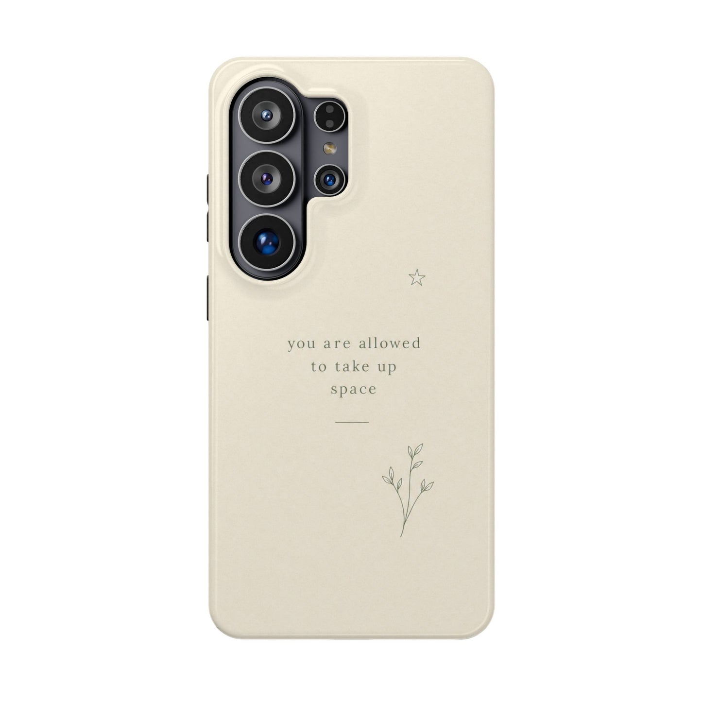 Minimalist Magnetic Phone Case — “you are allowed to take up space” Impact‑Resistant