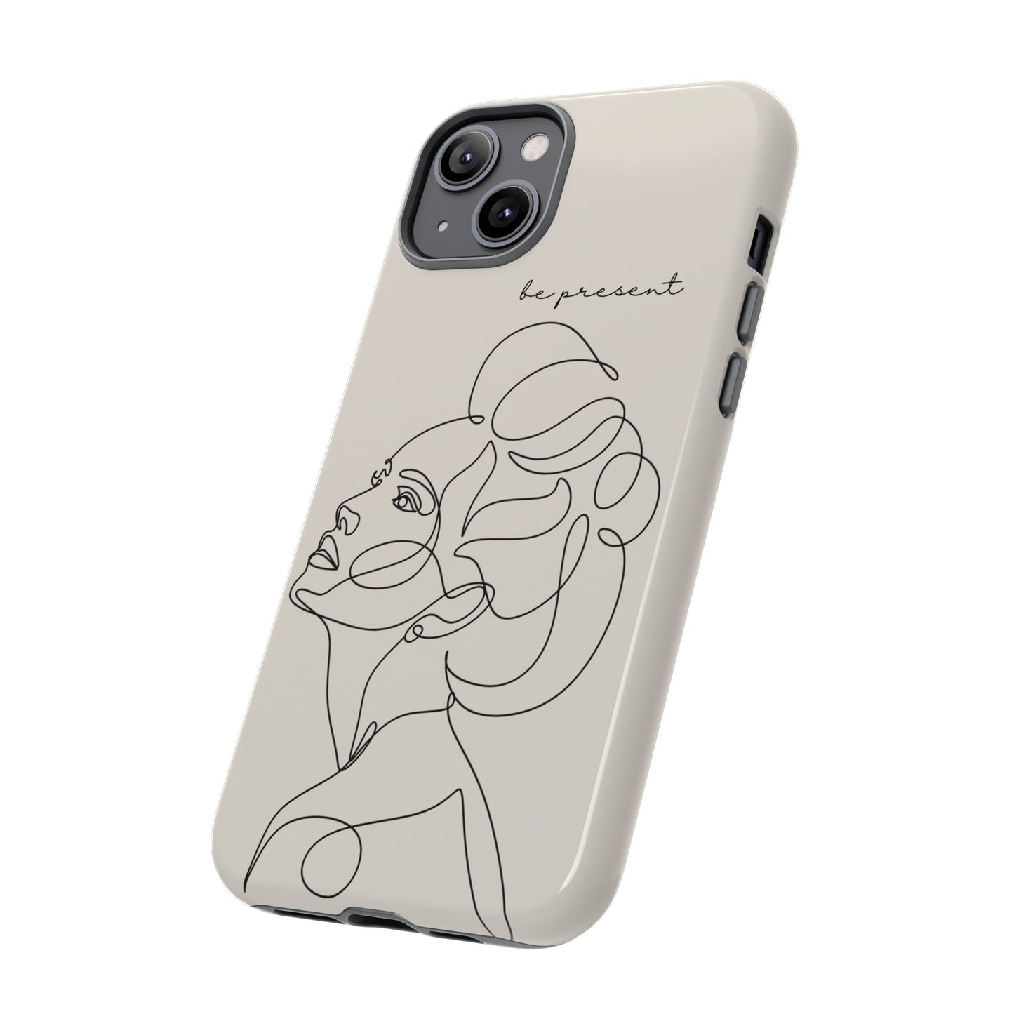 Line Art 'Represent' Phone Case — Minimalist Feminine Protective Cover