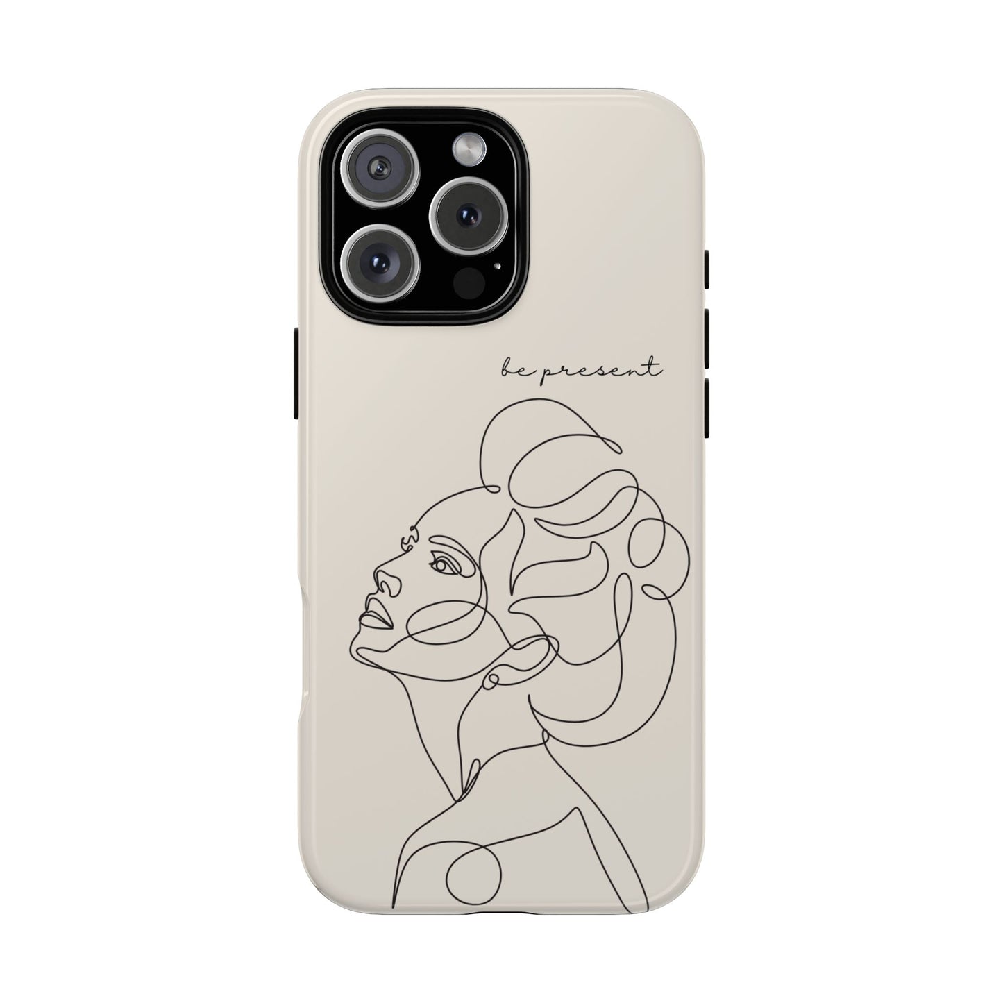 Line Art 'Represent' Phone Case — Minimalist Feminine Protective Cover