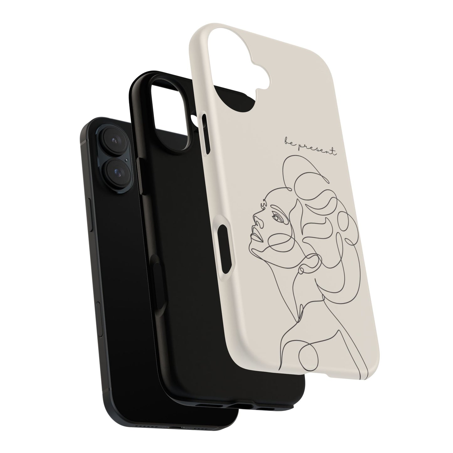 Line Art 'Represent' Phone Case — Minimalist Feminine Protective Cover