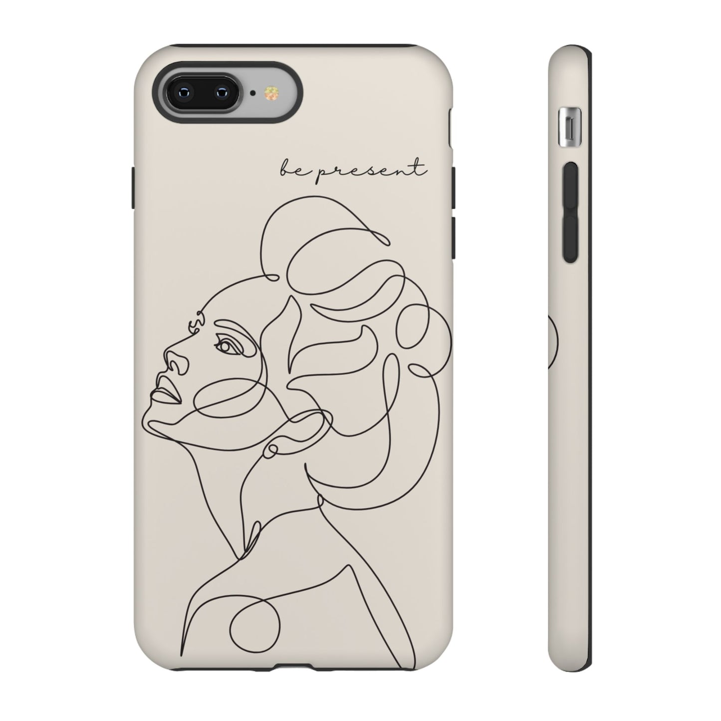 Line Art 'Represent' Phone Case — Minimalist Feminine Protective Cover