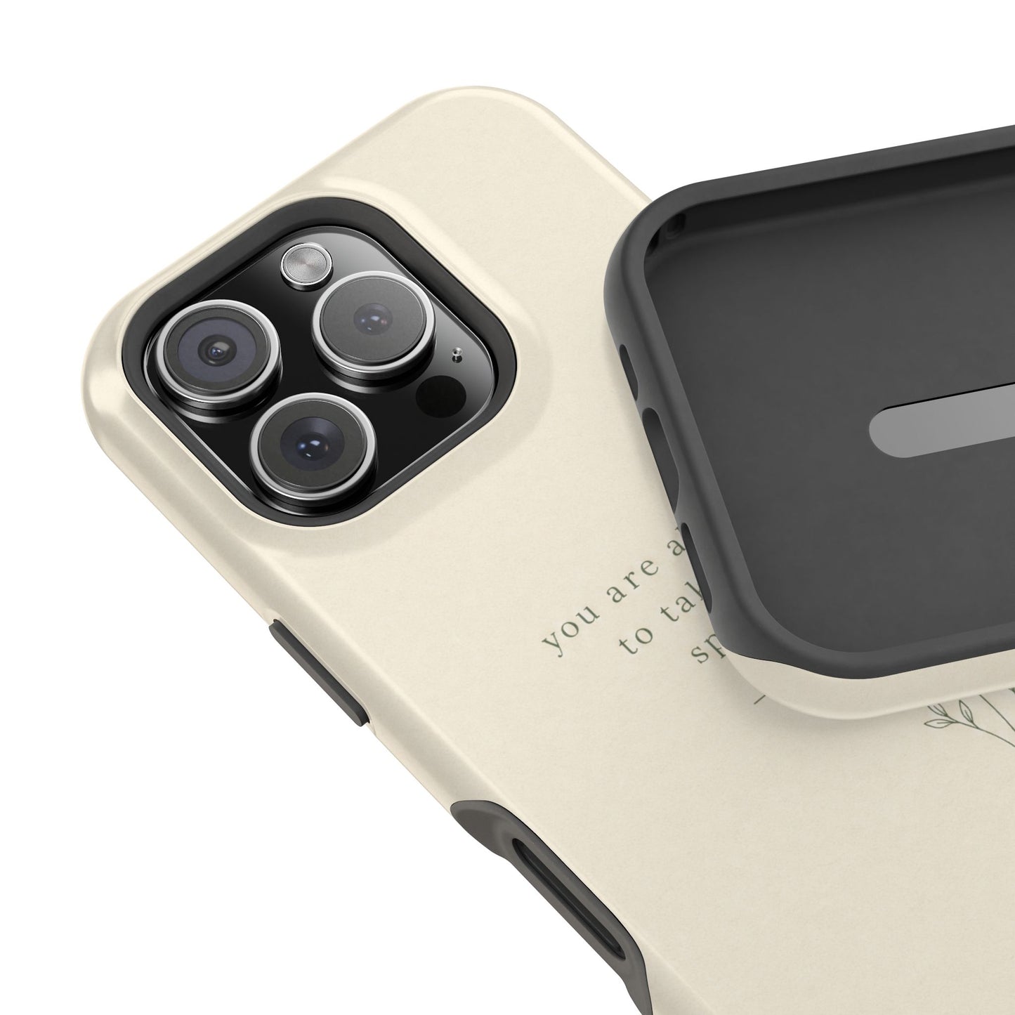 Minimalist Magnetic Phone Case — “you are allowed to take up space” Impact‑Resistant