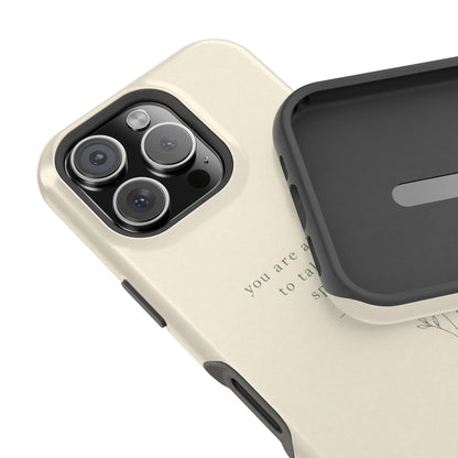 Minimalist Magnetic Phone Case — “you are allowed to take up space” Impact‑Resistant